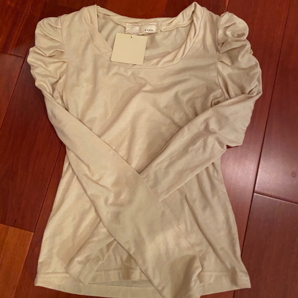 Areve Ruched Shirts -S